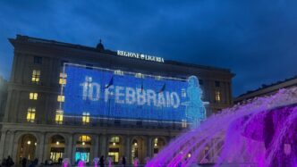 Maxischermo in piazza De Ferrari per il Giorno del Ricordo: un omaggio alle vittime delle foibe