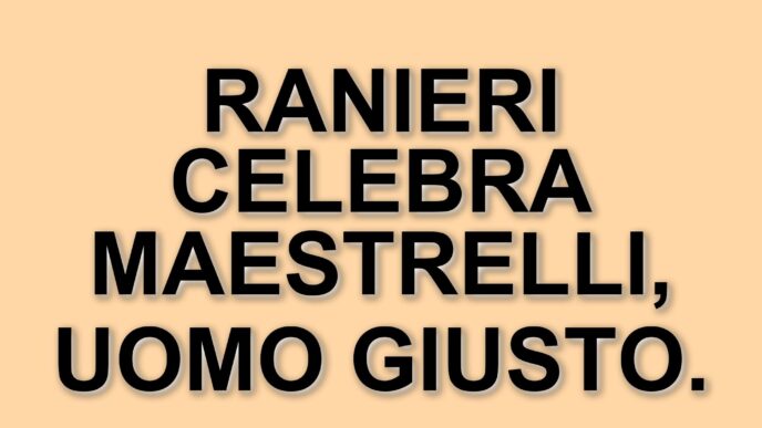 Claudio Ranieri Premiato A Montecatini: &Quot;Maestrelli Era Un Uomo Giusto&Quot;