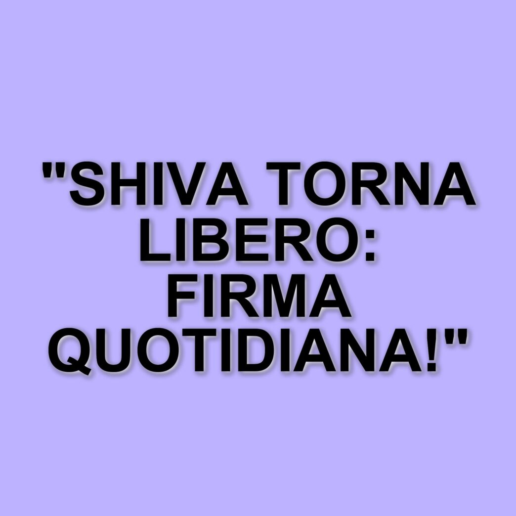 Shiva: revocati gli arresti domiciliari, ora deve firmare quotidianamente